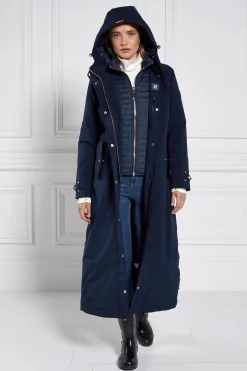 Holland Cooper Jackets|Shop By Product-Longline Training Coat Ink Navy