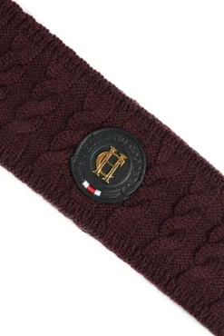 Holland Cooper Headwear|Accessories-Luxe Cable Knit Headband Mulberry