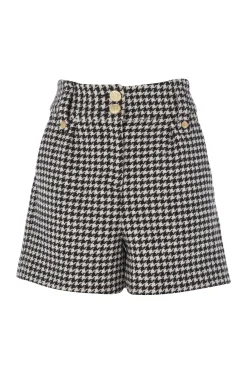 Holland Cooper Shorts|The Date Night Edit-Luxe Tailored Short Houndstooth