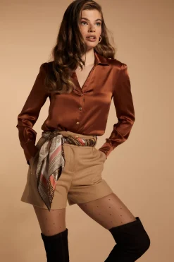 Holland Cooper Shorts|Wardrobe Staples-Luxe Tailored Short Camel