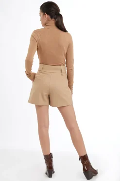Holland Cooper Shorts|Wardrobe Staples-Luxe Tailored Short Camel