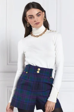Holland Cooper In Stock Tailoring|Shorts-Luxe Tailored Short Heather Tartan