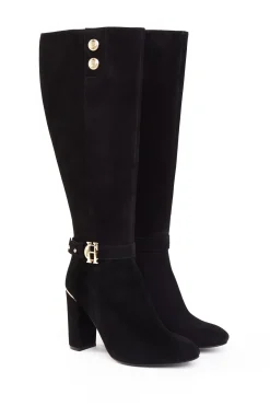 Holland Cooper Gifts For Her|Boots-Marlborough Knee Boot Black