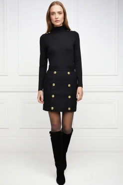 Holland Cooper Gifts For Her|Boots-Marlborough Knee Boot Black
