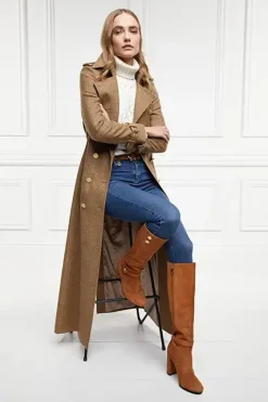Holland Cooper Gifts For Her|Boots-Marlborough Knee Boot Tan