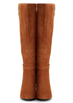 Holland Cooper Gifts For Her|Boots-Marlborough Knee Boot Tan