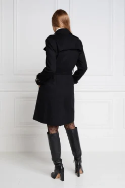 Holland Cooper Trench Coats|Coats-Marlborough Trench Coat Soft Black