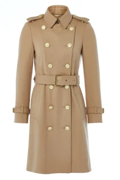 Holland Cooper Trench Coats|Coats-Marlborough Trench Coat Camel