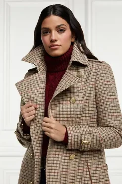 Holland Cooper Trench Coats|Coats-Marlborough Trench Coat Charlton Tweed