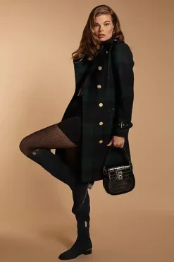 Holland Cooper Trench Coats|Coats-Marlborough Trench Coat Blackwatch