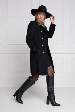 Holland Cooper Trench Coats|Coats-Marlborough Trench Coat Soft Navy