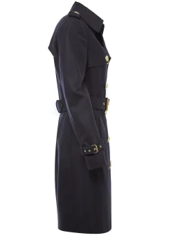 Holland Cooper Trench Coats|Coats-Marlborough Trench Coat Soft Navy