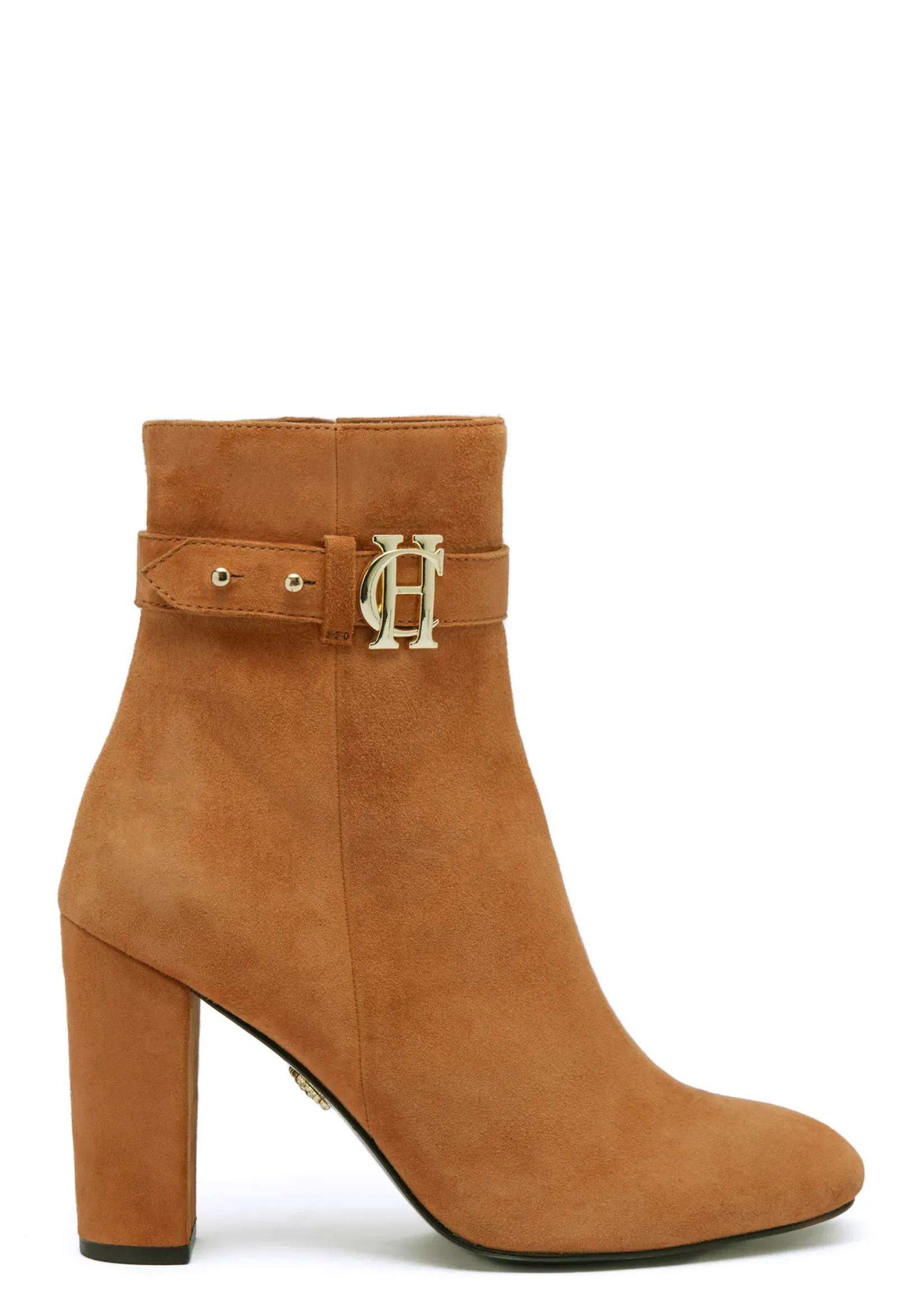 Holland Cooper Bestsellers|Footwear-Mayfair Suede Ankle Boot Tan