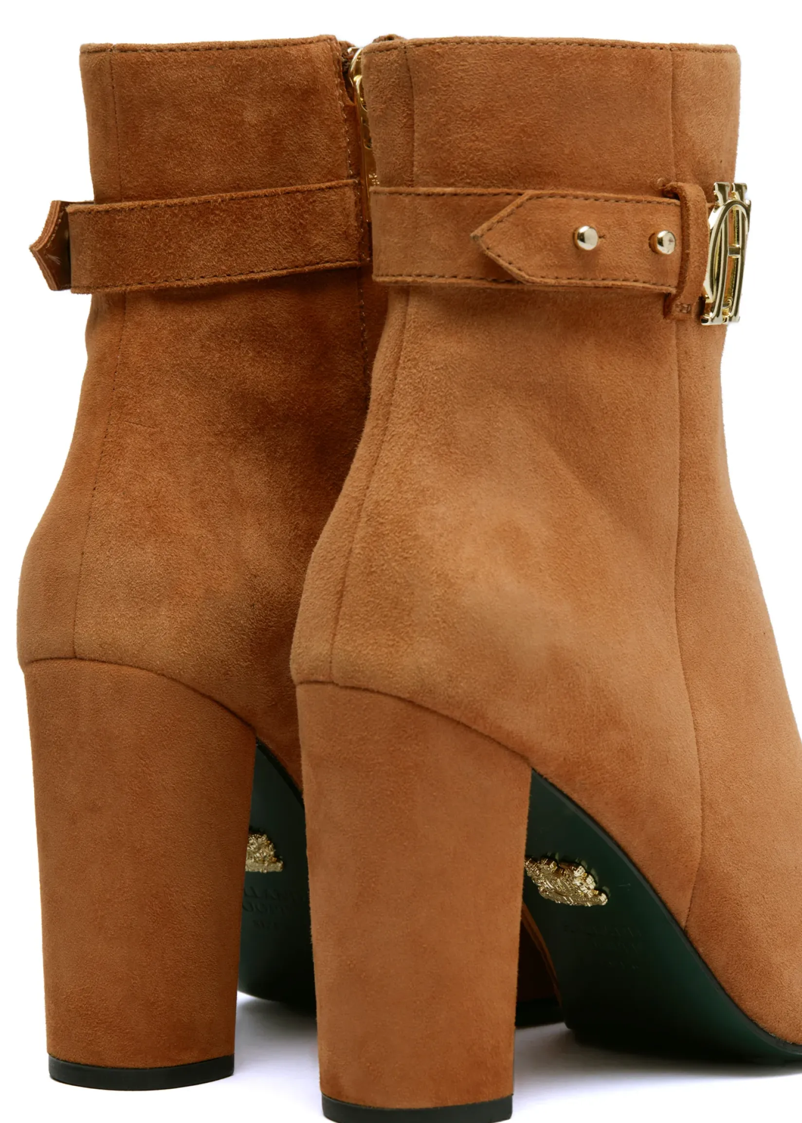 Holland Cooper Bestsellers|Footwear-Mayfair Suede Ankle Boot Tan