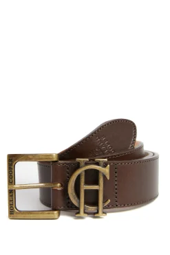 Holland Cooper Gifts For Him|Accessories-Men's Classic Belt Chocolate
