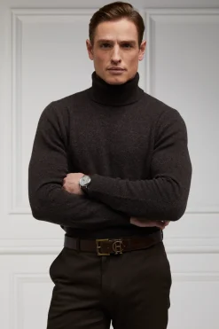 Holland Cooper Gifts For Him|Accessories-Men's Classic Belt Chocolate