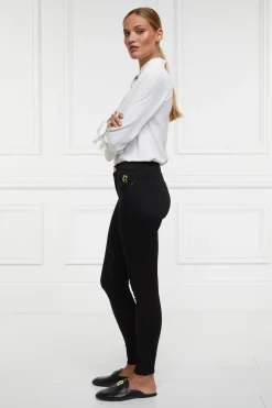 Holland Cooper Jeans|Shop By Product-Mid-Rise Jodhpur Jean Black