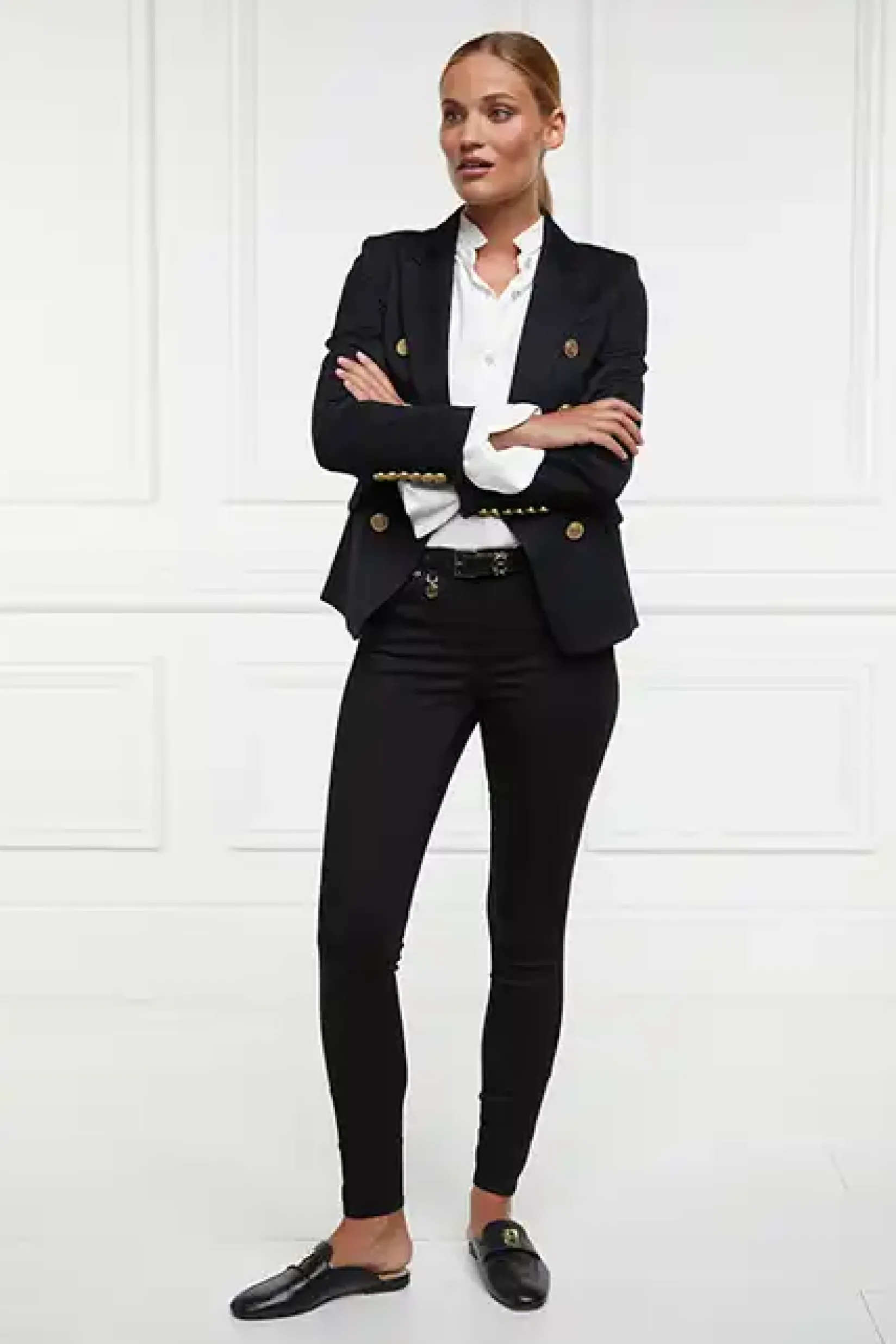 Holland Cooper Jeans|Shop By Product-Mid-Rise Jodhpur Jean Black