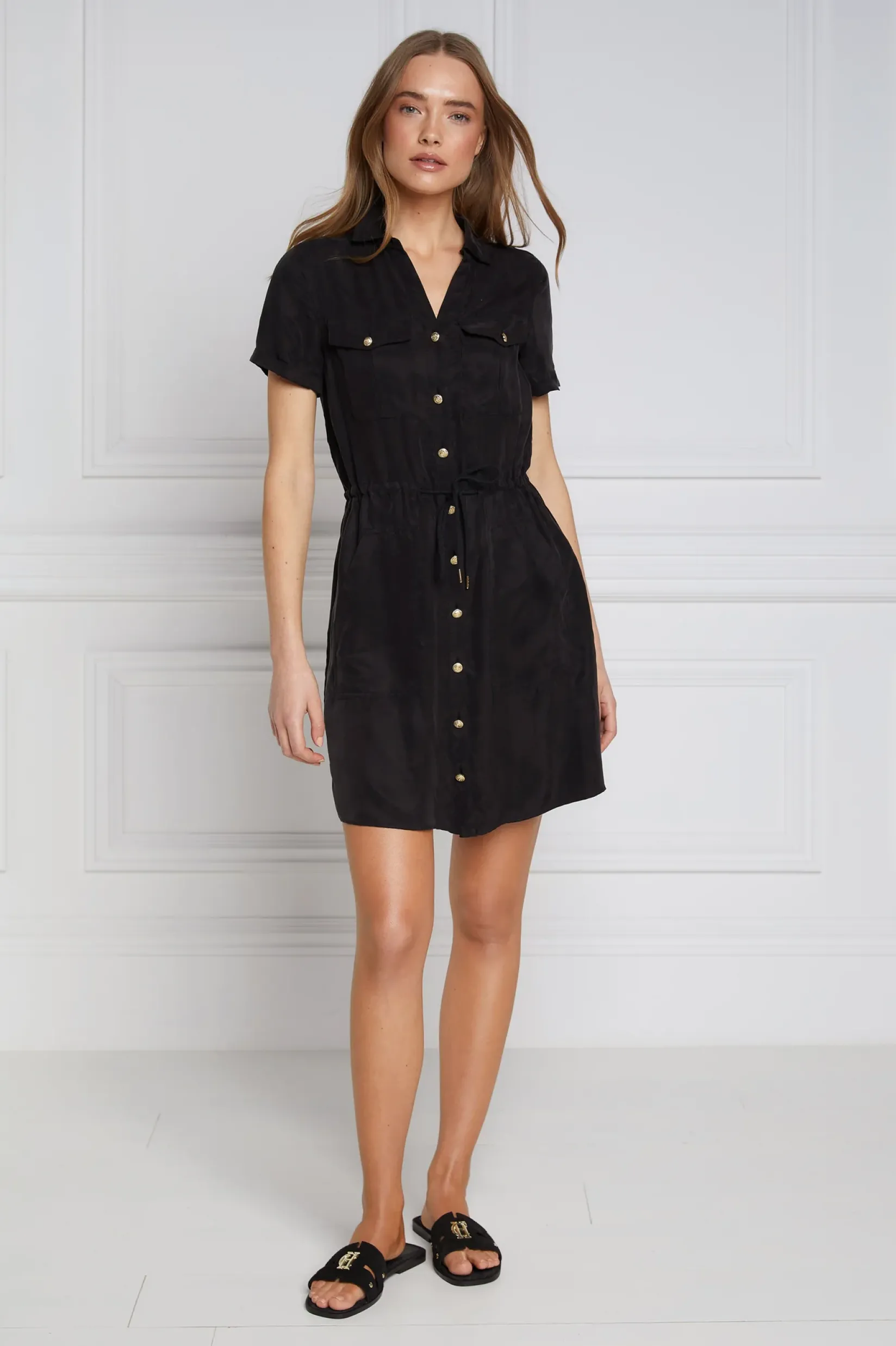 Holland Cooper Dresses-Military Shirt Dress