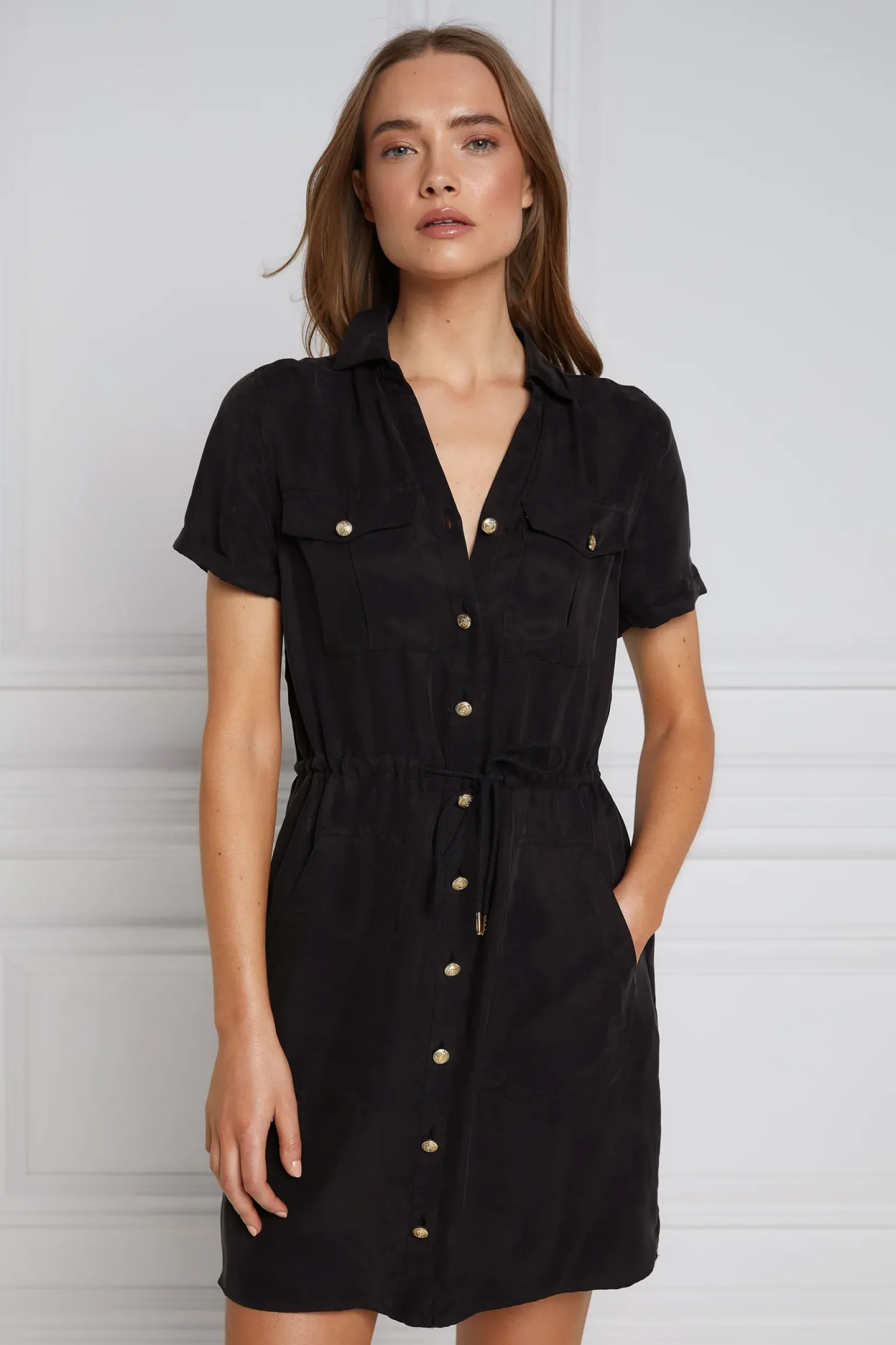 Holland Cooper Dresses-Military Shirt Dress