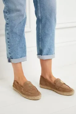 Holland Cooper Loafers|Footwear-Monaco Espadrille Loafer Taupe