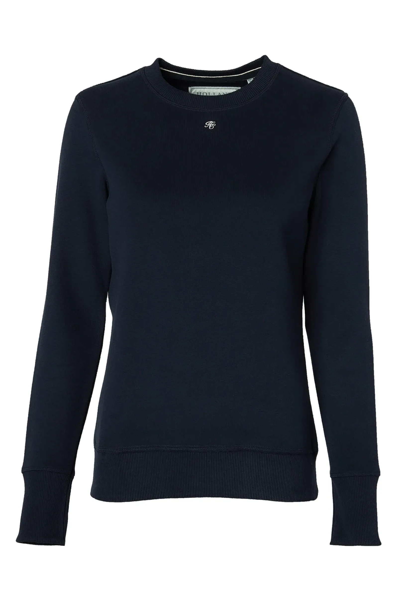 Holland Cooper Sweatshirts|Casualwear-Monogram Crew Neck Sweat Ink Navy