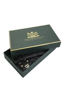 Holland Cooper Accessories|Shop Women-Monogram Leather Gloves Black