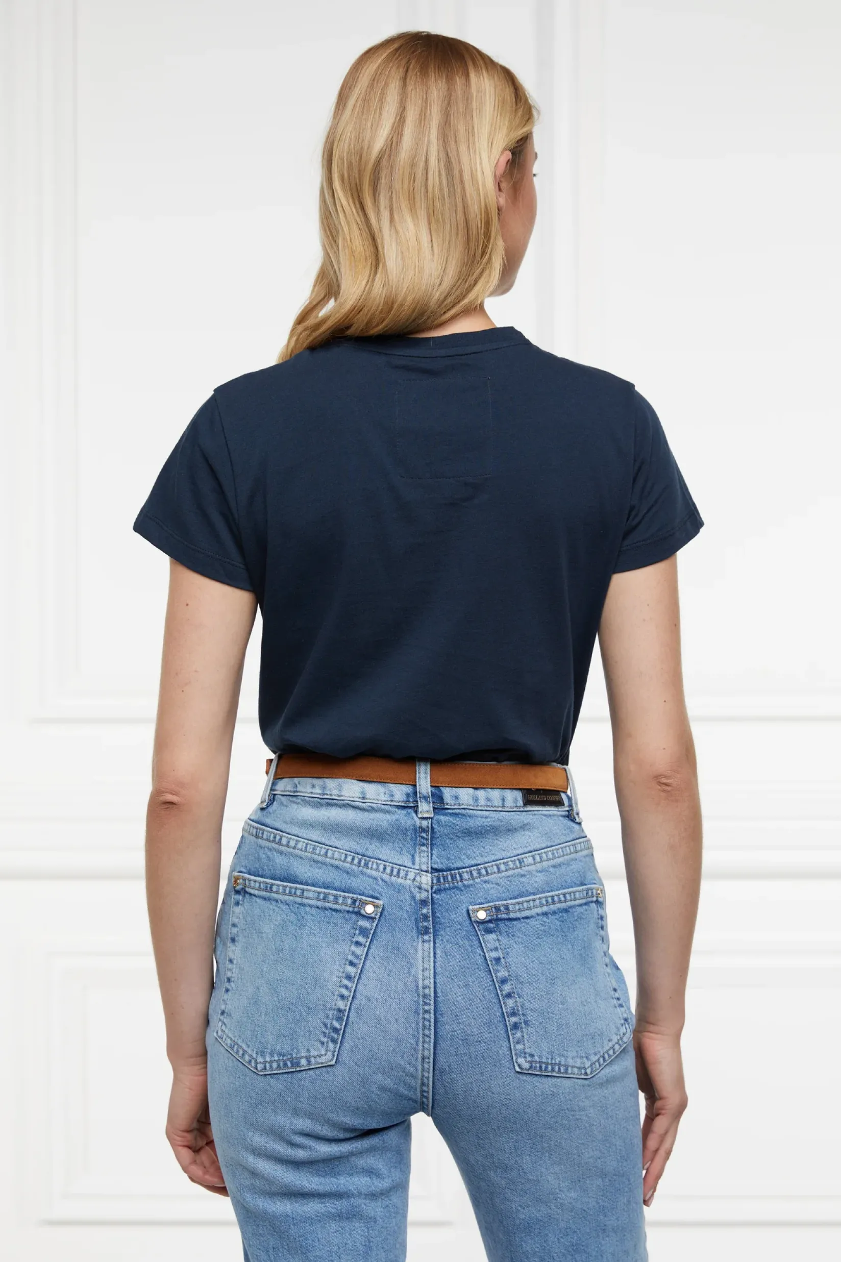 Holland Cooper Bestsellers|Tees-Monogram Tee Ink Navy