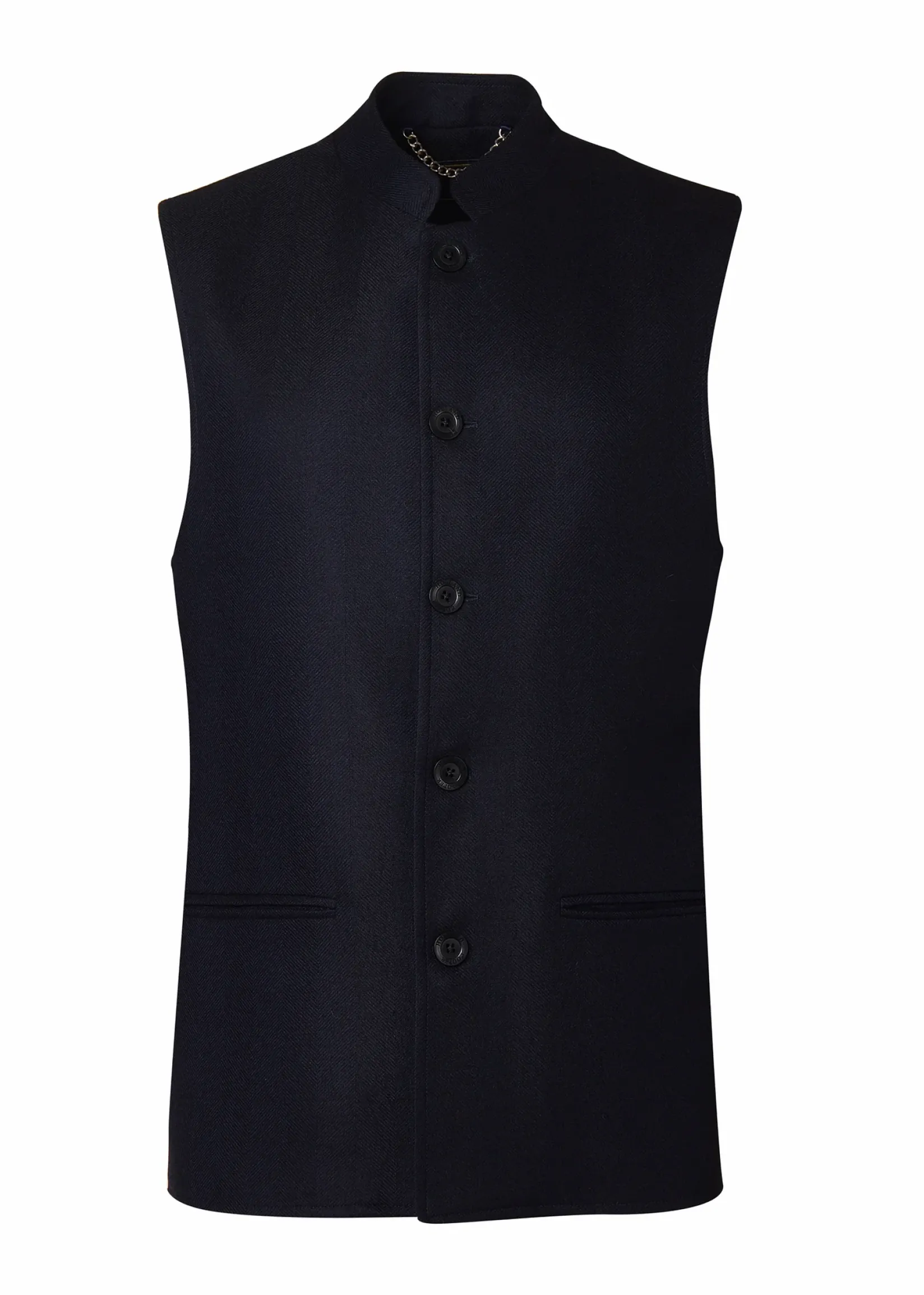 Holland Cooper Gifts For Him|Gilets-Nehru Gilet Navy Loxley