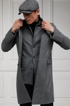 Holland Cooper Gifts For Him|Gilets-Nehru Gilet Mono Herringbone
