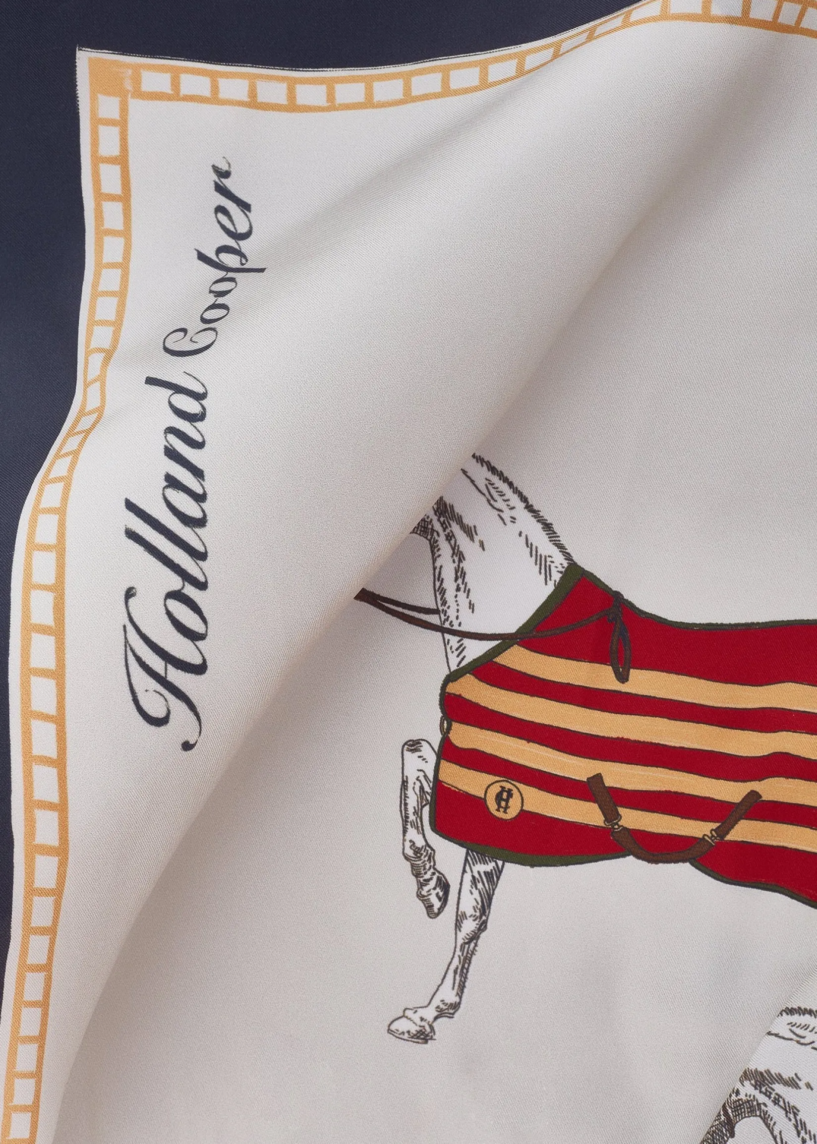 Holland Cooper The Perfect Gesture|Scarves-Silk Scarf Nine Horse
