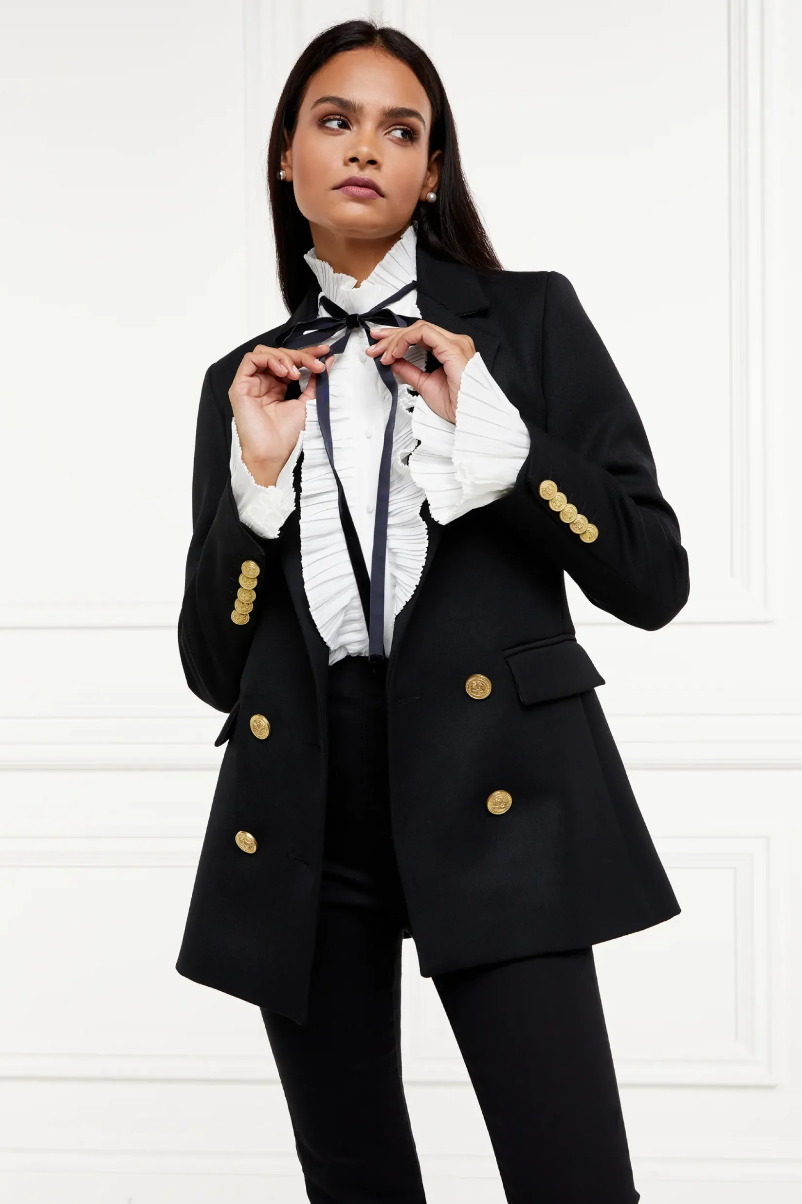 Holland Cooper Shirts & Blouses|Workwear Wardrobe-Olivia Tie Shirt