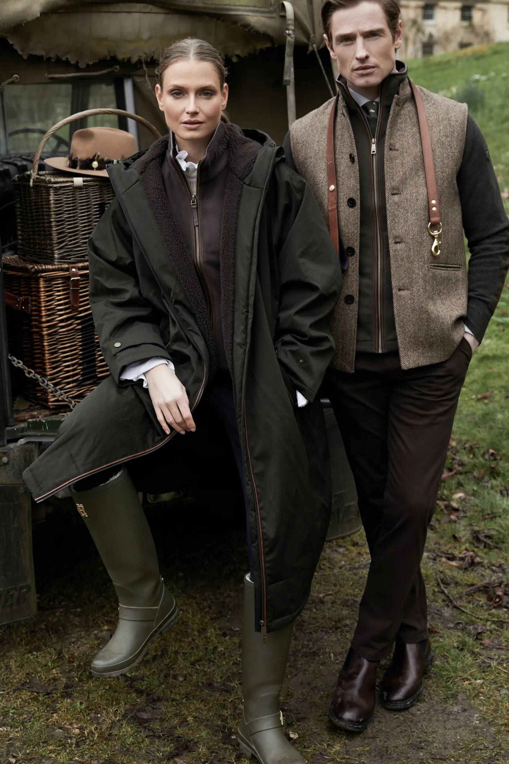 Holland Cooper Jackets|Shop By Product-One-Size Waterproof Coat Khaki