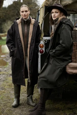 Holland Cooper Jackets|Shop By Product-One-Size Waterproof Coat Chocolate