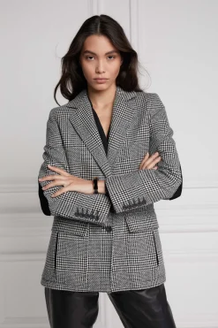 Holland Cooper Jackets|Blazers-Paddington Blazer Prince of Wales Mono