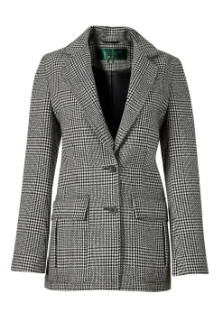 Holland Cooper Jackets|Blazers-Paddington Blazer Prince of Wales Mono