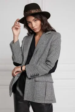 Holland Cooper Jackets|Blazers-Paddington Blazer Prince of Wales Mono