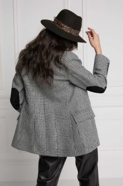 Holland Cooper Jackets|Blazers-Paddington Blazer Prince of Wales Mono