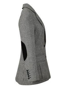 Holland Cooper Jackets|Blazers-Paddington Blazer Prince of Wales Mono