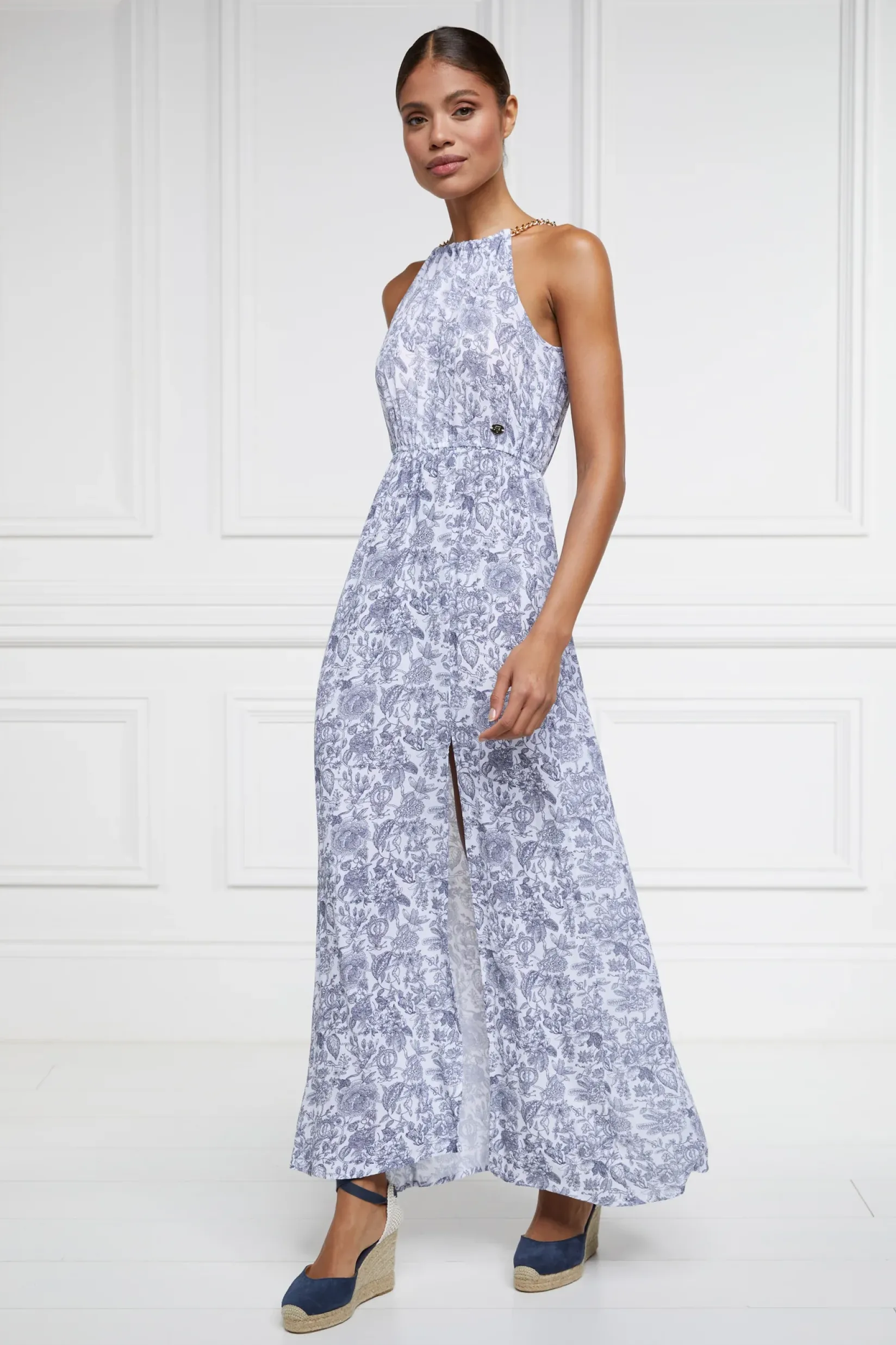 Holland Cooper Dresses|Shop By Product-Paloma Maxi Dress White Willow