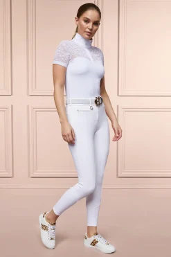 Holland Cooper Breeches|Shop By Product-Premium Competition Mid Rise Breeches White