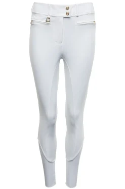 Holland Cooper Breeches|Shop By Product-Premium Competition Mid Rise Breeches White