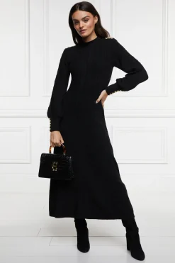 Holland Cooper Dresses|Knitwear-Rachel Maxi Dress Black