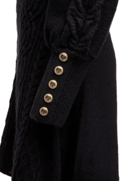 Holland Cooper Knitwear|Dresses-Rachel Mini Dress Black
