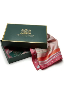 Holland Cooper The Perfect Gesture|Gifts For Her-Regal Horse Silk Scarf Coral