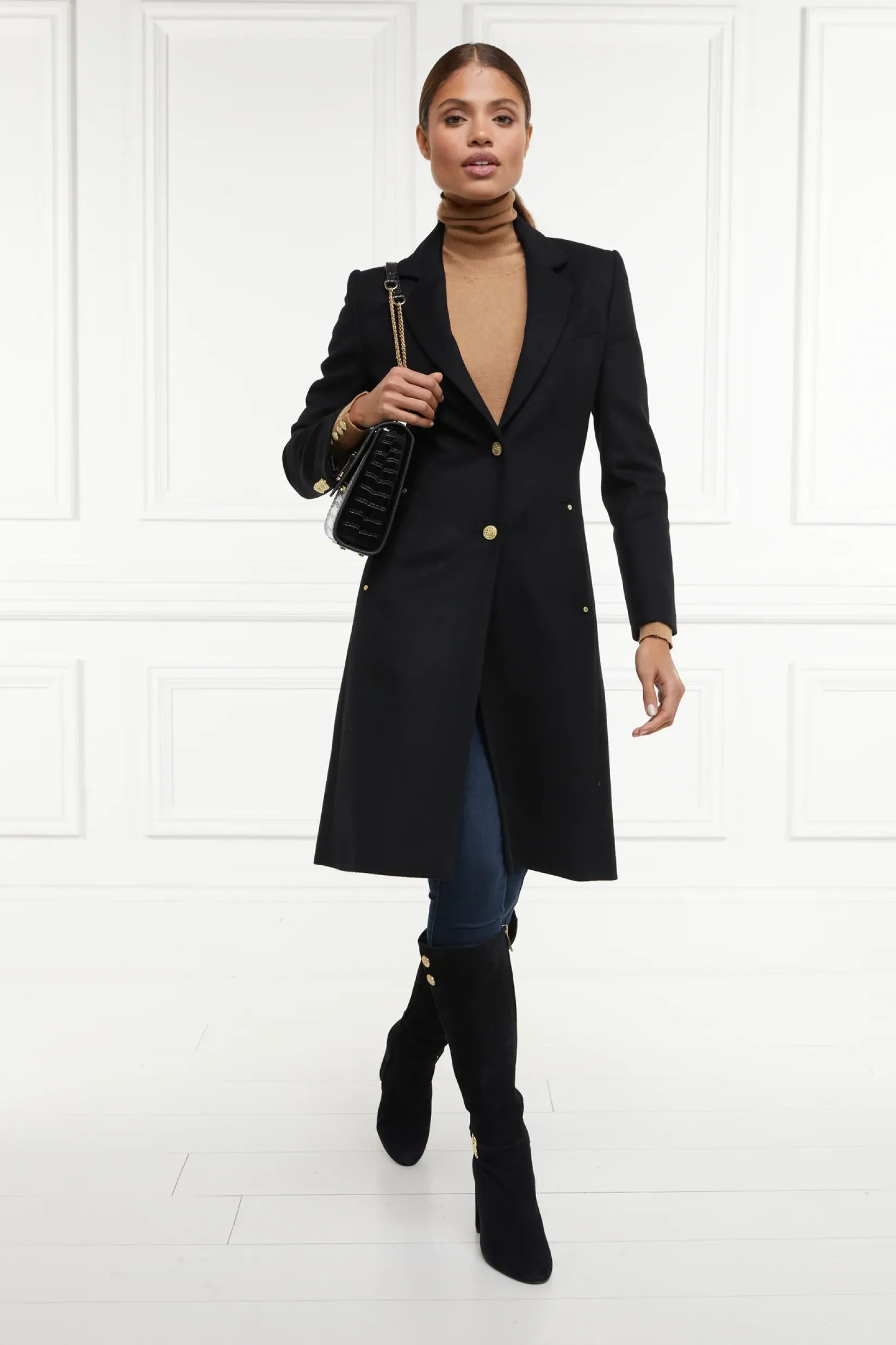 Holland Cooper Coats-Regency Coat Soft Black