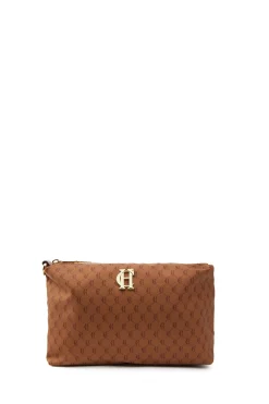 Holland Cooper Makeup Bags|Bags-Regency Wash Bag Tan Monogram