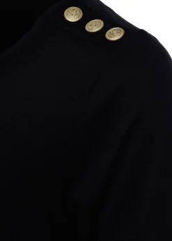 Holland Cooper Tees|Tops-Relax Fit Crew Neck Tee Black