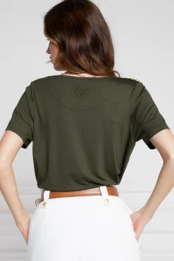 Holland Cooper Tees|Tops-Relax Fit V-Neck Tee
