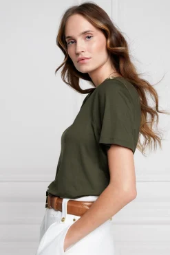 Holland Cooper Tees|Tops-Relax Fit V-Neck Tee